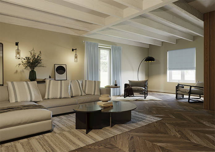 Wexley, Arctic Blue - Made to Measure Curtains - Image 7